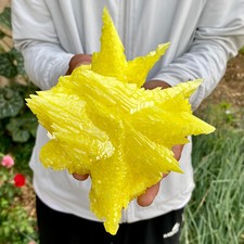 1.49LB Rare Natural yellow sulfur crystal quartz crystal mineral specimen picture