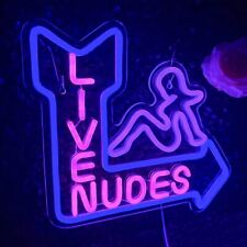 Live Nudes Exotic Dancer LED Neon Light Sign Strip Bar Club Wall Art Lamp Décor picture