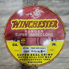 WINCHESTER RANGER PORCELAIN ENAMEL SIGN 30 INCHES ROUND picture