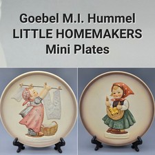 Lot of 2  Goebel M.I. Hummel Hand-painted Little Homemakers Mini 4