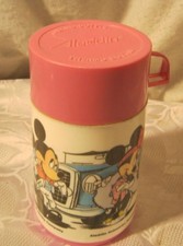 WALT DISNEY MICKEY & MINNIE MOUSE ALADDIN THERMOS picture
