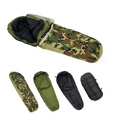 MT Military Modular Sleeping Bags System Multi Layered with Bivy Cover Woodland picture