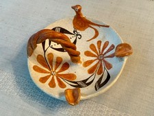 Vintage Acoma Pueblo Pottery Bird Dish Ashtray - unique picture