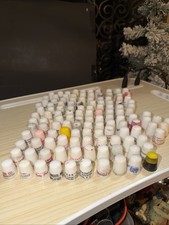 127 VTG Plastic Sewing Thimbles ~ Mixed Advertising Locations Political Singer picture