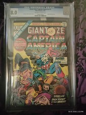 Giant-Size Captain America #1 (1975) CGC 8.0 OW-W Pages Marvel Comics picture