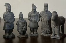 Set Of 5 Vintage Chinese terracotta warriors of xian china picture