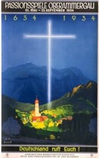 GERMANY TRAVEL POSTER *2X3 FRIDGE MAGNET* VACATION PASSION PLAY OBERAMMERGAU picture