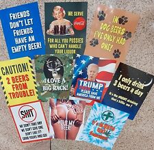 ANY 2 8X10 OR ROUND FUNNY/SEXY/HAMM'S MANCAVE SIGN MIX N MATCH  picture