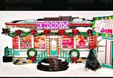 Department 56 Original Snow Village Shelly's Diner Lighted Ceramic Building picture