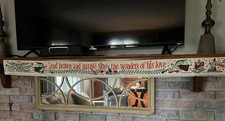 Vtg 1953 Robert Darr Wert Christmas banner -OG envelope PM Turner falls Mass. picture