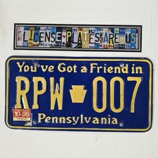 1995 Pennsylvania License Plate 🔥 Vintage You've Got A Friend In PA RPW 007 picture