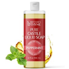 Brittanie's Pure Castile Liquid Soap Refill, Peppermint, 32 Ounce picture