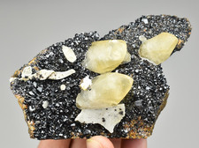 Calcite on Sphalerite - Picher, Oklahoma picture