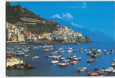 Postcard Panoramic View Amalfi Italy picture