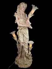 Florence Giuseppe Armani Zodiac Figurine Lighted Lamp Statue Lady Vintage picture