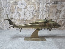 Two (2) Solid Brass Military Helicopters-AH-1 Cobra (11.5