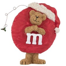 Boyds Bear in Red M&M's Christmas Costume with Santa Hat 2005 Figurine 919014 picture