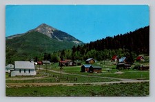 Hahn's Peak CO Old Mining Camp Steamboat Springs Mountain Town 1970 VTG Postcard picture