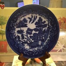 Antique~Flow Blue~Copeland~Blue Willow~6.5” Dessert Plate~Excellent~FREE SHIP~ picture