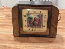 Antique 1921  Art Deco Little Black Sambo Clock Electric Works Great  picture