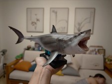 W-dragon Carcharocles megalodon 1/18 Limited Statue PVC Figure Model Shark Toy picture