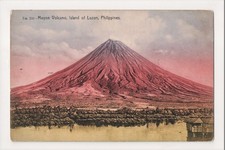 K-007 Luzon Philippines Islands Mayon Volcano early Postcard picture