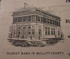 SLING'S 🪙Vintage Bullit County Bank 🏦 Shepherdsville, Kentucky Bank Check picture