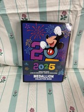 2025 Walt Disney World Parks Mickey Mouse Medallion Collection Coin Book NEW WDW picture