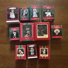 Hallmark Ornament Bundle 1980-1990’s Set Of 11 picture