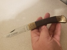 Utica 440 Stainless Model 1885 REF-CHEM CORP Advertising Knife Oil Gas Theme picture