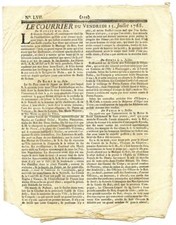 Friday July 15 1768 Le Courrier d'Avignon Newspaper France picture