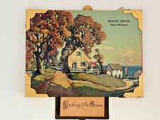 RARE VTG  1947 Advertising Calendar Krantz Service Hart MI Marius Hubert Robert picture