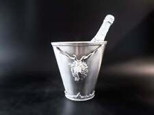 Silver Tone Stag Head Ice Bucket Champagne Chiller picture
