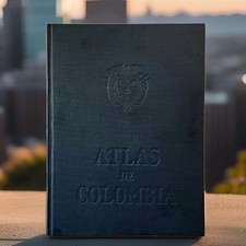 Rare Vintage Atlas De Colombia First Edition October 1967 Big Coffee Table Book picture