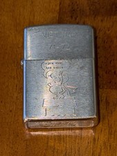 Vietnam War Zippo Lighter Snoopy Red Baron Peanuts 1971 72 “When I Die” picture