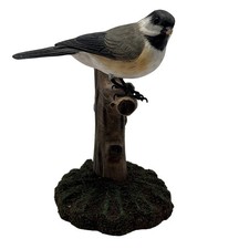 Wild Backyard Birds Chickadee Hand Carved Collection - READ picture