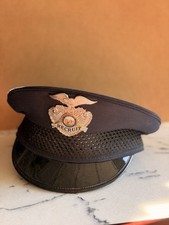 Vintage California Police Recruit Visor Cap Keystone Uniform Hat Size 7 1/4 USA picture