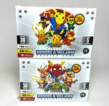 2 BOXES POKEMON PIKACHU COSPLAY HEROES & VILLAINS - (60 Sealed Packs) Cards 2025 picture