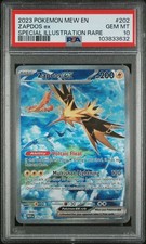 Graded Pokemon - Zapdos ex (202/165) 151 PSA 10 picture