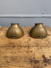 Pair Of Two Small X-Ray Shades Mercury Lighting OC White Fairies Good  picture
