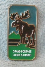 Moose Grand Portage Lodge & Casino Minnesota Metal Magnet Souvenir Refrigerator picture