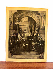 Original 1884 Union Commanders Civil War Print Abraham Lincoln Ulysses S Grant A picture