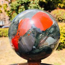 5.45LB Natural African blood stone quartz sphere crystal ball reiki healing 866 picture