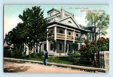 Beehive House Columns 1854 Built Industry Symble Salt Lake City Utah Postcard B7 picture