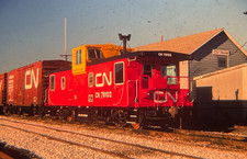 Canadian National Railroad Caboose #78102 - Palmer, MA 35mm Photo Slide picture