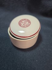 RARE VINTAGE HOWE MILITARY (Now Closed) SCHOOL Ceramic Jar And Lid Indiana picture