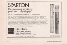 Sparton Vintage 1980 Magazine Ad Sonobuoy Military Naval Electronics ASW picture