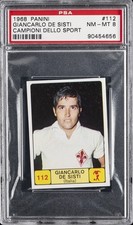 1968 PANINI CAMPIONI DELLO SPORT #112 GIANCARLO DE SISTI PSA 8 picture
