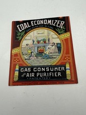Vintage Coal Advertiding Label 1890s Heating Ad SHIPS FREE IN USA picture