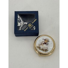 Vintage MJ Hummel Porcelain Pill Box Round Reutter Porzellan Germany NEW NOS picture